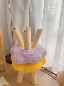 Flower Stool Small Stool Small Round Stool Sun Flower Stool Children Cute Shoe Stool