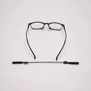 Adjustable Eyewear Rope Glasses Spectacle Cord Strap Adjustable Glasses Holder Anti-slip Silicone Ear Hook Sleeve Silicone Rope Strap Neck Cord Eyewear Lanyard Sunglasses Rope