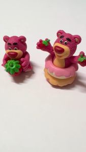 Bộ 4 Mô Hình Gấu Dâu Lotso Hoạt Hình Disney Cao 5cm Mô Hình Decor Trang Trí Bộ Sưu Tập Nhân Vật Yêu Thích