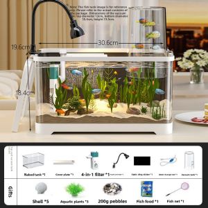 KUOTING | Eco-scenery Filter Oxygen Integration Fish Tank Small