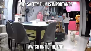 4S Glass Safety Film / Ultra Thickness 4 Mil / Prevent Glass Shattering