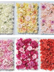 New Special Popular Realistic Red Rose Peony Flower Wall Wedding Event Photography Background Decorative Wall Display