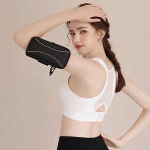 Guoftstars Running Bag Sports Armbands Wrist Bag Jogging Phone Holder Fitness Reflective ArmBag Running Arm Bag Waterproof Mobile Phone Bag for Outdoor Sports