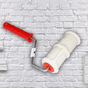 Embossed Paint Roller Decorative Texture Tool for Wall Painting Brick Pattern DIY Home Decor Art Roller Rubber Patterning Tool