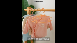Kids Ribbon Bow Hangers / Non-Slip Baby Clothes Hangers for Nursery Closet