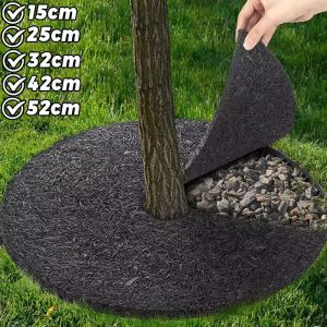 5Pcs Reusable Non-Woven Fabric Tree Mulch Ring Weed Control Shade Breathability Water Permeability Orchard Cultivation Weed Control