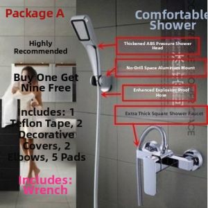 Hot & Cold Handheld Shower Set Copper Material