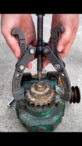 Treker Bearing 3 Kaki 4\\\" 6\\\" Inch Gear Puller 3 Jaw Tracker alat melepas bearing Gear Dapat diganti dengan dua cakar/tiga cakar