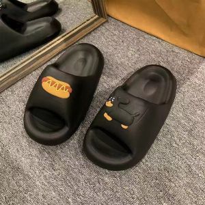 Cute Little Beaver EVA Slippers Womens Summer Outdoor Wear Thick Bottom Sandals Couples Home Pair Sweet Style mid Heel