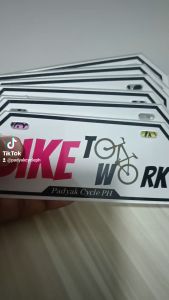 Acrylic Glass High Quality Waterproof Mountain Road MTB Bike Plate v.2