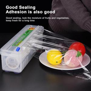 New 35CM Large Cling Film Dispenser Box with Cutter - Multipurpose Kitchen Food Wrap Organizer