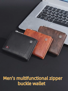 BAELLERRY Dompet Pria Terbaru Aldway WA1153B5 Kulit Hitam Terbaru Kekinian Murah Fashion Remaja