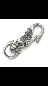 1PCS Punk Carabiner Móc Khóa Móc Khóa Thép Không Gỉ 316 Với DIY Tôm Hùm Khóa Làm Kẹp Lò Xo Khóa Dành Cho Nam