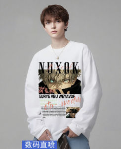 Áo Thun Nam Cổ Tròn Tay Dài Cotton Phong Cách Mỹ Thường Ngày Mùa Xuân Thu in Họa Tiết Hoạt Hình Thoải Mái