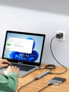 YIBOYUAN | Laptop & PC Multiport Hub Extender Type-C Adapter Extension Data Storage