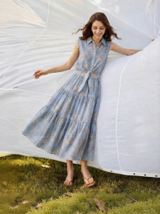 Toyouth | Đầm A-Line In Họa Tiết Paisley Cổ Điển