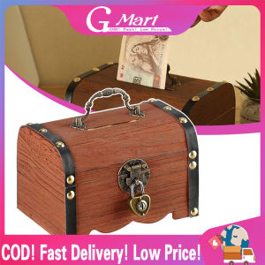 Mini Lock Box Safe Storage Hidden Wooden Letter Savings Bank Children Coin Cash Box Safe Secret Skarbonka Home Decor Wooden-Cash-Box