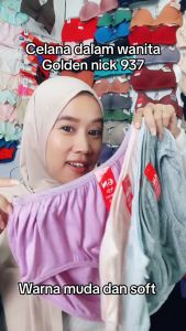 Cd golden nick 937 | Celana dalam wanita dewasa katun lusinan murah | Cd wanita golden nick warna muda