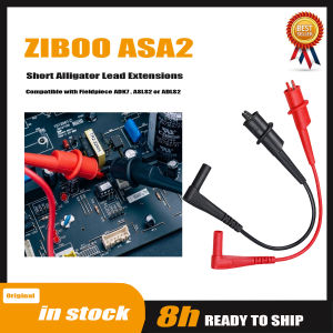 other | ZIBOO ASA2 Short Alligator Lead Extensions Compatible with Fieldpiece ADK7  ASLS2 or ADLS2.