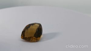 Natural 8.68 Ct Brazilian Citrine Yellow Trillion Cut Eye Clean Loose Gemstone