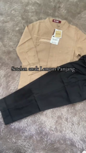 Terbaru Ethica Koko Anak Kahfi Kids 176 Golden Brown Lengan Panjang Set Celana Bordir Karet Elfa 268
