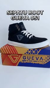 GUEVA 051: Sepatu Sneakers Pria Boot Gueva Casual & Sepatu Sekolah Kuliah - Sepatu Pria Dewasa 2024