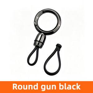 YONGRUN 1PC Car Keychain Pendant Quick Release Metal Key Ring with Flexible Loop Stylish Key Holder Accessory for Men and Women