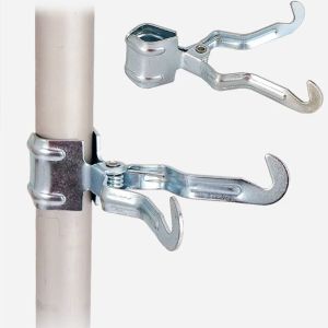 Camping Tent Pole Clip Hook Hanging Clamp Outdoor Metal Multifunction Hooks Outdoor Multifunctional Lantern Holder Clip Lantern Hanging Hook Metal Clip Outdoor for Hiking Tent Pole Camping Equipment