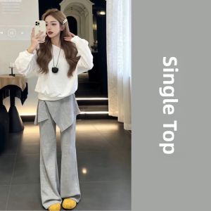 Karrar betsey | New Korean Style Lazy Off-Shoulder Tops and Pants Set