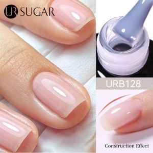 Ur Đường 7Ml Pha Lê đế cao su Gel Trong Suốt màu da tự nhiên Màu Hồng bán vĩnh viễn Ngâm Tắt Đèn LED UV Varnish thiết kế móng tay nghệ thuật