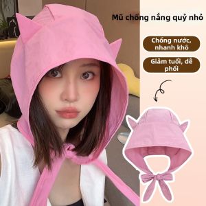 NAIFUNA | Mũ Bảo Vệ Chống Nắng Thiết Kế Quỷ Dễ Thương Chống Thấm Nước Hút Ẩm Nhanh Phù Hợp Đầu Lớn