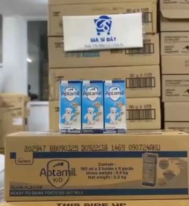 (HSD 02/2026) Sữa Nước Aptamil Kid 180ml / Thùng 27 Hộp - Sữa Công Thức Dinh Dưỡng Pha Sẵn