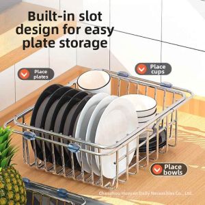 Stainless Steel Dish Draining Rack