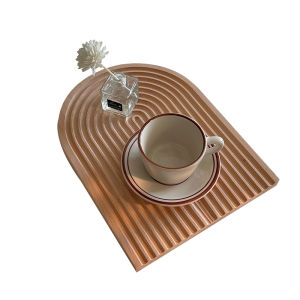 Geometric Solid Wood Tray