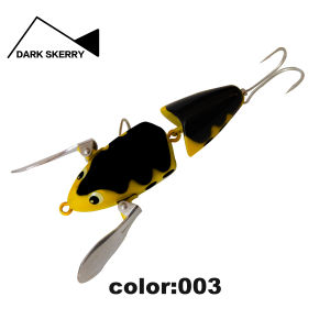 Topwater Catfish Lure 82mm/18g Floating Jointed Crawler Rattling Luminous Night Fishing Strong Surface Action Stable Swim