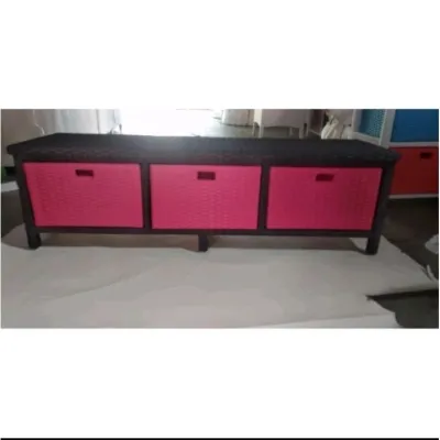 Lemari Tv Rotan Sintetis 3 Laci