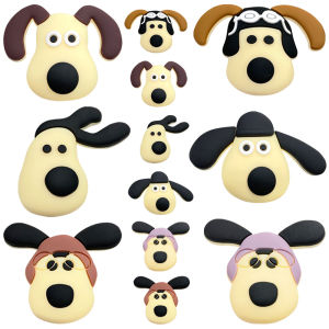 hot toys | 12PCS Cartoon Lovely Dog Shoe Charms For Clogs Diy Shoe Decorations Accessories PVC Buckle Decorate Boy Birthday Party Gift