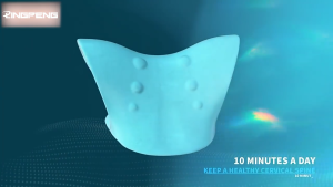 C‑Shape Cervical Neck Massage Pillow Gravity Acupressure Traction Pain Relief Bantal Urut Leher