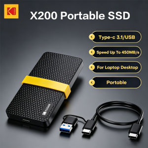 Kodak | Kodak X200 1TB Portable SSD USB 3.1 Type-C External Solid State Drive for PS4 Laptop MacBook PC Tablet Phone 512GB 256GB