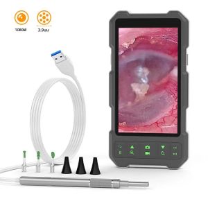 ภาพหูกล้อง 4.5 IPS หน้าจอ HD1080P 3.9 มม.หู Picker ดิจิตอลช้อนหูทําความสะอาดหู Endoscope 6LEDs EAR WAX Removal