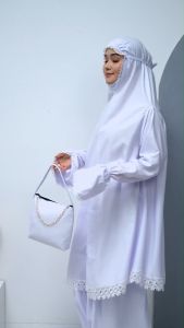 Mukena Dewasa Katun Premium Khusus Umroh Dan Haji