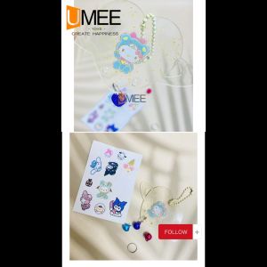 20pcs Party Gift SRO DIY Keychain Bell Pad For Party Gift-Loot bag filler