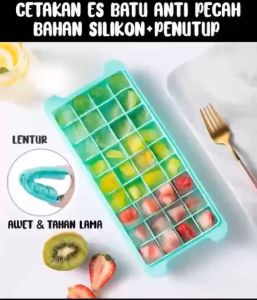 Zaman Now - Cetakan Es Batu / Cetakan Es Batu Cokelat Jelly Silicone 24 / 36 / 160 / Kotak Cube Silikon Elastis / Cetakan