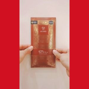 42% Milk Chocolate Bar 60g - AURO CHOCOLATE - Smooth & Creamy Chocolate