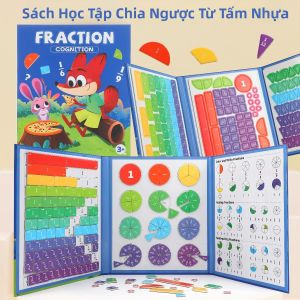 Bộ Đĩa Phân Số Từ Tính - Đồ Chơi Toán Học Giáo Dục Cho Trẻ Em Mô Hình Khoa Học Tương Tác Khối Và Biểu Đồ Hình Tròn Hỗ Trợ Học Tập Trực Quan Toán Học Có Thể Xóa Được