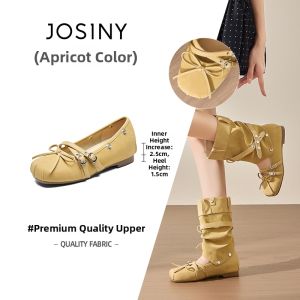 Josiny | Detachable Bow Internal Heel Women Shoes