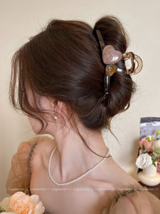 Elegant Large Heart Shaped Hair Claw Womens Fashion Accessory Stylish Hair Clip Trendy Headwear Original Design by Menghefan