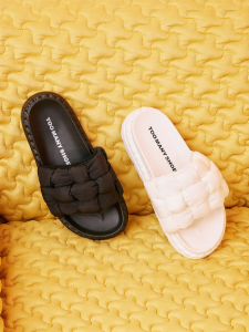 Toomanyshoes | Soft Thick Soled Woven Design Sandals
