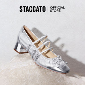 Staccato Mary Jane Pump Shoes รองเท้าแมรี่เจน 2"รองเท้าส้นสูงหนา S5650