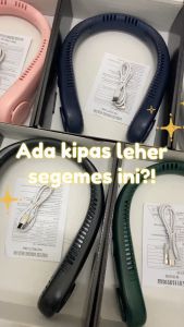DIGIHOME DGHF-01 Kipas Leher KIPAS ANGIN GANTUNG LEHER Portable Sport Hanging Neck Fan Rechargeable 5-Speed Wind Neck Fan